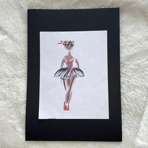 Digital illustration print from my book on amazon by me Sinta Margot with tablet